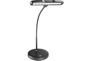 ah Stands SLEDPL10B Adam Hall SLED LED Desktop/Pianoleuchte mit 10 LEDs schwarz