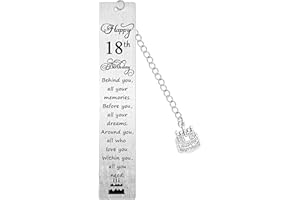 NIMTEVE Happy 18th Birthday Gifts Bookmarks Birthday Presents for Teen Girls Boys Daughter Son Inspirational Gifts Encouragement Bookmarks for Women Friendship Gifts