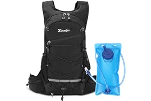 ‎CESTMALL Trinkrucksack, CestMall Wasserrucksack mit 2L Wasserblase Leichter Wanderrucksack Trinkweste Tasche Perfekt für Outdoor Radfahren Marathon Laufen Skifahren Camping Klettern für Männer und Frauen
