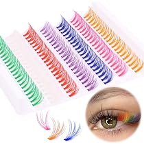 5 Paar Bunte Falsche Wimpern – Wiederverwendbar & Weich Für Party, Make-up & Looks