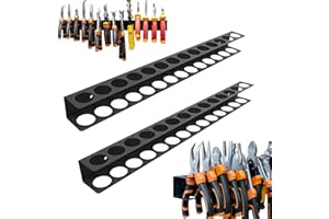 CHENBOOW Zangenhalter Wandhalterung,2 Stück Werkzeug Wandhalter,Zangenschlüssel Organizer,Schraubendreher und Zangen Halter,Zangen Wandregal,Schraubendreher Organizer,Hammerständer,für Garage