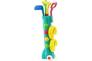 MTS Childs Junior Golf Caddy Set Balls Clubs Trolley Kids Outdoor Garden Game Toy