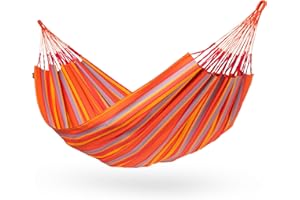 ‎LA SIESTA LA SIESTA® - Brisa - Klassische Doppel-Hängematte, handgefertigt in Kolumbien, mit 160 cm Breite für entspannte Momente drinnen und draußen. (Toucan)