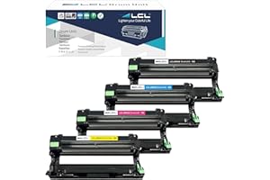LCL Compatible Drum DR-243 DR243 DR243CL DR-243CL Drum (4PK Black Cyan Magenta Yellow) Replacement for Brother HL-L3210CW HL-L3230CDW HL-L3270CDW MFC-L3710CDW MFC-L3750CDW MFC-L3770CDW MFC-L3730CDW