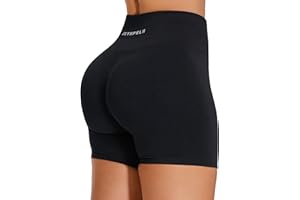 JOYSPELS Womens Seamless High Waisted Gym Shorts – Scrunch Bums Ruched Booty Shorts for Activewear, Running, Yoga, Workout