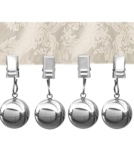 12 Fermacarte Magnetici Per Tovaglia – Acciaio Inox Per Esterno, Campeggio E Picnic – Set Da 6 Pesi + 6 Magneti