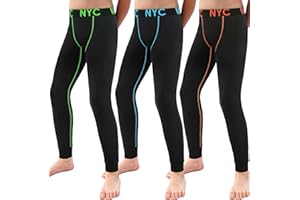 LIKING Leggings de Compression Enfants garçons sous-vêtements de Sport