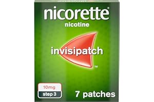 Nicorette InvisiPatch, Nicotine Patches Step 1, 25mg, 7 Nicotine Patches, Effective and discreet Stop Smoking and Stop Vaping Aid, to Beat Cravings & Withdrawal Symptoms (Quit Smoking or Vaping)