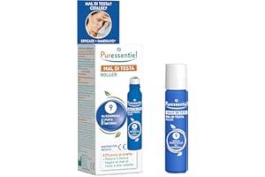 Puressentiel - Roller Mal di Testa Dispositivo Medico - con 9 Oli Essenziali - 100% Puri e Naturali - Soluzione Rapida ed Efficace per Alleviare il Mal di Testa - 5 ml