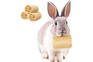 3 Pcs Rabbit Chew Toys – 100% Natural Loofah Without Additives – Bunny Chew Toys for Teeth – Fiber-Rich Rabbit Treats for Bunny, Chinchilla, Dogs