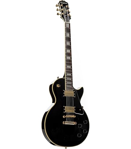Epiphone Les Paul Custom Ebony - Guitare Électrique à Coupe Simple