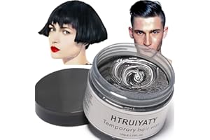 HTRUIYATY Cire de Couleur pour les Cheveux, Une Fois la Modélisation Temporaire Cire de Teinture pour les Cheveux de Couleur Naturelle, Crème de Coiffure Temporaire, Cosplay Partie Halloween