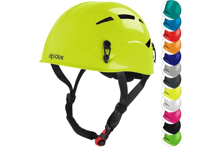 ALPIDEX Universal Climbing Helmet for Teenagers and Adults EN12492 Safety Helmet in