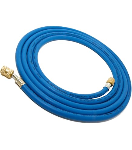 3-Piece HVAC Charging Hose Set - 1/4" And 5/16" SAE, 800 PSI, For Mini Split AC R410a