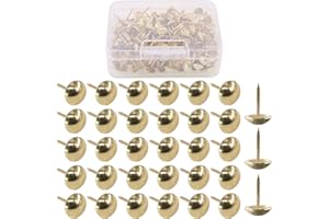 Hilitchi Antike Polsternägel, 11 mm, 200 Stück, Goldfarben