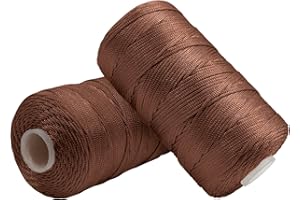 Uiopa Filo Macrame 1,5mm x 400m, Corda Macrame in Nylon Cordino per Borse Uncinetto, Filo Cammello per Ferri e Uncinetto, Fai da Te, Decorazioni, Artigianato