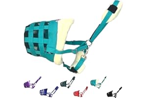 Majestic Ally Nerz-Maulkorbhalfter für Pferde, Fleece, gepolstert, Türkis