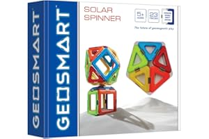 GeoSmart - Solar Spinner, Magnetic Construction Set, 23 Pieces, 5+ Years