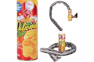 YISKY Jouets Prank Pomme de Terre Chips Serpent, Pop Up Snake, Jouet Truc de Serpent de Nouveauté, Jouet Astuce de Serpent, pour Enfants De Noël Halloween Fête d'anniversaire Cadeau