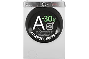 Hoover, H-WASH&DRY 550 H5DPB 485BC91-S, Lavasciuga a carica frontale, 8+5 KG, Classe D, 1400 giri, 76 dB, Cicli Rapidi, Partenza Ritardata, Vapore, 16 programmi, Bianco, AxLxP 85x60x54 cm