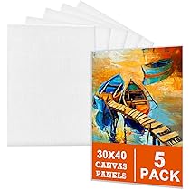 Clairefontaine Cartone Per Dipingere - Tela Bianca 27x22cm 3mm Per Olio E Acrilico