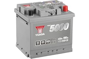 Yuasa YBX5012 12V 54Ah 500CCA SMF Silver Sealed Maintenance Free High Performance Car Battery