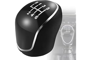 MEMOEVER Gear Knob 6 Speed for Ford Car, Car Shift Knobs Fit for Ford Focus Fiesta Mk2 Mk3 C-Max S-Max Mendeo IV Mk4 Car Gear Shift Knob