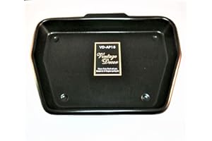 DWD Vintage Decor ® Premium Heavy Gauge Steel Deep Ashpan Black Powder Coated Durable Solid Construction Suitable for 16 and 18 inch Fireplace Opening Size, Operating Tool (18inch Fireplace Opening Size)