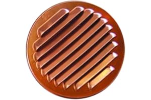 STAMPLAST Griglia Di Aerazione In Rame Tonda 80/125 - Griglia Di Ventilazione