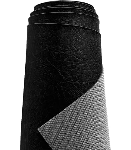 Tessuto Similpelle Ignifugo Nero – Morbido E Resistente Al Fuoco, Larghezza 137 Cm (Venduto Al Metro) Di QUICKFABRICS - 2