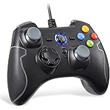EasySMX Wired Gaming Controller, PC Game Controller Joystick Dual-Vibration Turbo Trigger Buttons Windows/Android/ PS3/ TV Bo