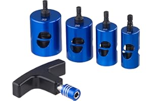 NT NOYON & THIEBAULT Coffret poignée + 4 ébavureurs pour tube multicouche Ø16-20-26-32 mm | ébavureurs manuels ou adaptables sur visseuse avec embouts 6 pans | ébavurage net, rapide et précis NOYON & THIEBAULT