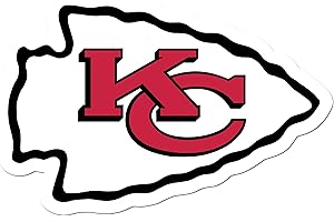 NFL Siskiyou Sports Fan Shop Kansas City Chiefs Auto Decal 8 inch sheet Team Color