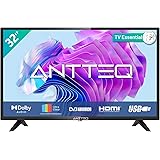 Antteq AB 32D1 TV 32 pollici (Televisori 80 cm), Dolby Audio, Triplo Tuner DVB-C/T2/S2, CI+, HDMI, USB, uscita audio digitale