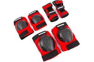 Venom Skateboards Wrist Knee Elbow Pads for Children Kids Youth Boys Girls Teens Adults Scooter Inline Skate Pad Set Protection Gear - Adult / Junior