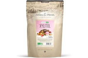 GPH DIFFUSION Xylitol Bio 500g | Sucrant naturel, Faible en calories, substitut de sucre naturel