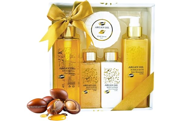 GLOSS ! Coffret Bain Argan – Soin & Relaxation – Parfum Argan – Idée Cadeau Femme – Evasion