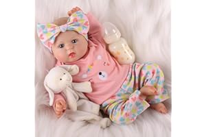 BABESIDE Reborn Dolls Girl - Bailyn 20-inch Realistic Baby Dolls Have the Soft Vinyl, Painted Hair, and Cute Outfit, She Looks and Feels Just like a Real-life Lifelike Baby