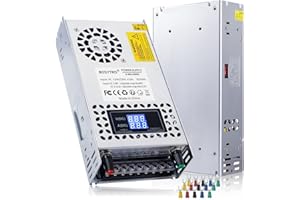 BOSYTRO Fuente de Alimentacion Regulable AC110/220 to DC 0-48V 0-12.5A 600W Fuente de alimentación Universal Transformadores de Potencia,Para Automatización Industrial,Motor de control de velocidad