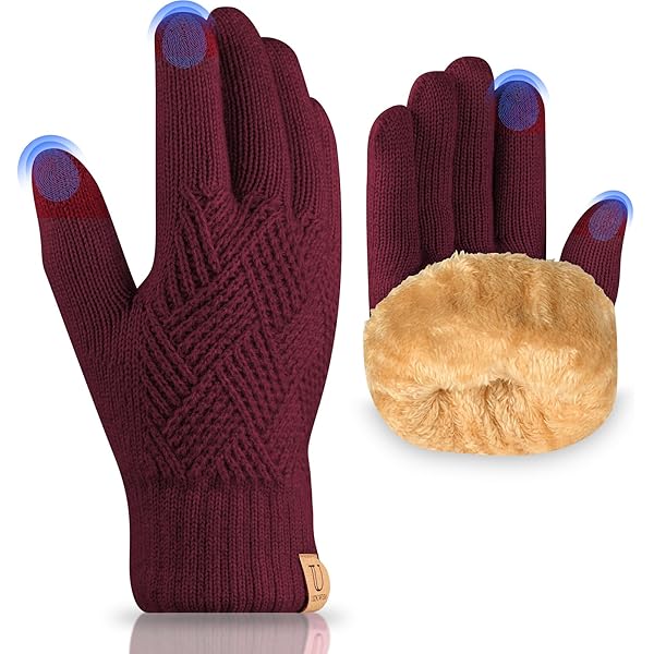 QICEDER Warme winterhandschoenen voor heren en dames