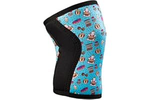 TRAINLIKEFIGHT Ginocchiere Rainbow Cookie Attitude (Medium, Soft Blue)