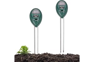 KGJAXF 2 Pack Soil Moisture Meter, Plant Water Meter for Indoor & Outdoor House Plants, Hygrometers Sensor with 17.5cm Probe for Garden Lawn Farm Use, No Battery Needed, Lightweight