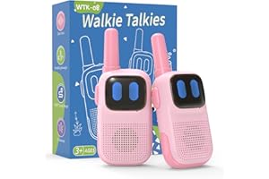 Mädchen Spielzeug ab 3-8 Jahre, Kearui Walkie Talkie Kinder Leichtgewichtig 1000ft Lange Reichweite, Mädchen Geschenke 3-12 Jahren für Kinder Outdoor (Rosa)