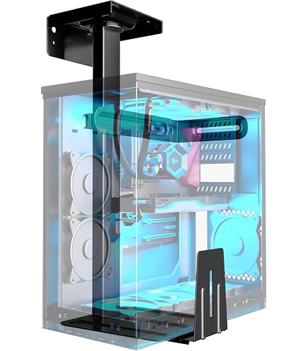 Dataflex 312 Top Grip CPU-Halter Silber – Untertisch-Montage, Bis 20 Kg, Für CPU 50–275 Mm Breite