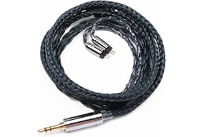 Linsoul Tripowin Zonie 16-rdzeniowy posrebrzany kabel do słuchawek (2-pinowy 0,78, 3,5 mm, mech)