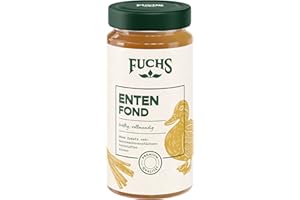 ‎FUCHS GEWÜRZE Fuchs Gewürze - Enten Fond, Für köstlich gewürzte Gerichte und raffinierte Saucen, Ohne Geschmacksverstärker, Farbstoffe oder Palmfett, Gluten- und laktosefrei, 400 ml im wiederverschließbaren Glas