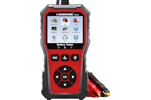 KONNWEI Bilbatteritestare, KW331, 6 V/12 V/24 V, batteritestare för bil, 10–2 000 CCA, digital analysator, AGM, litiumgel, ba