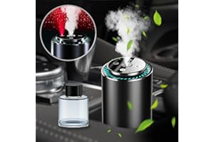 XIANGBIN Rechargeable Smart Car Air Freshener with Starry Sky Projection - 50ml Cologne, Auto On/Off, 4 Modes, Aroma Diffuser for Car, Home, Office