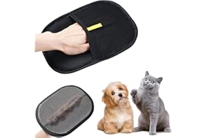 ZukZythepsor Gant Poils Animaux Double Face 2 Pièces, Réutilisable - pour Lavage, Démêlage et Toilettage - Brosse Douce Tapis, Canapé, Meubles et Vêtements