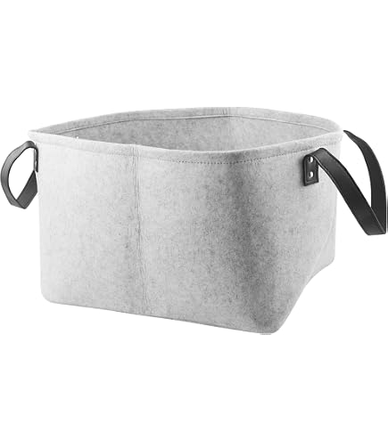 Set di 2 Cestini Portaoggetti, Box Pieghevole per Scaffale, Scatole